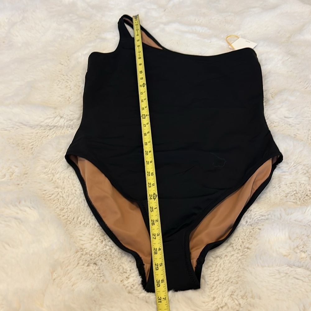 Nu Swim Paradise One Shoulder Swimsuit Black - Picture 9 of 14